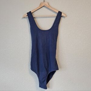 ARQ Organic Cotton Full Bodysuit | Marine Blue | Size 3X